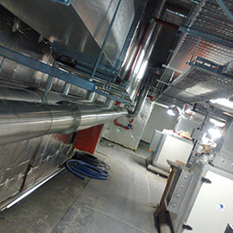 A small section of the completed MONA plant room
